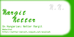 margit netter business card